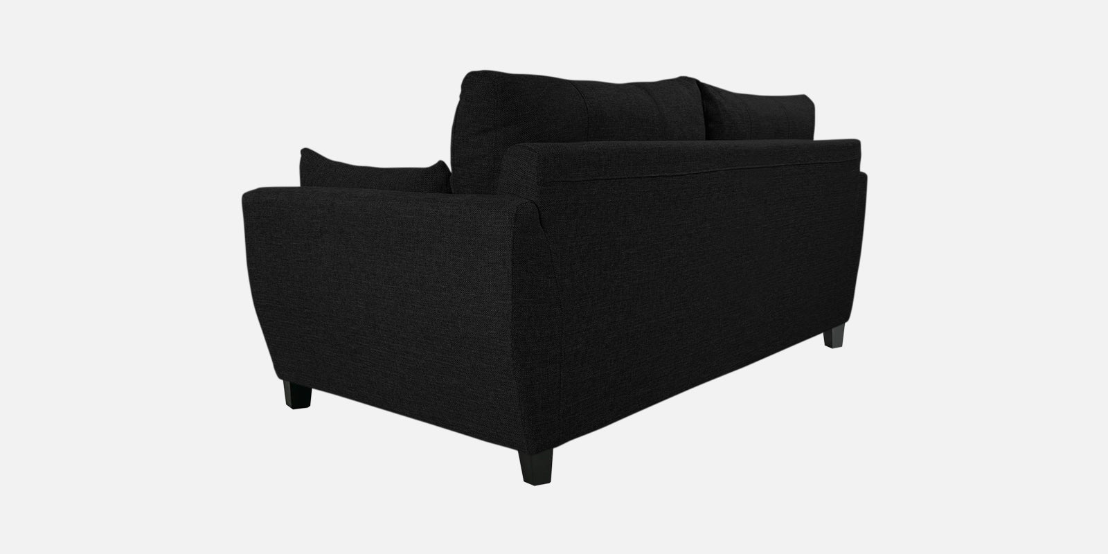 Mario Fabric 2 Seater Sofa in Zed Black Colour