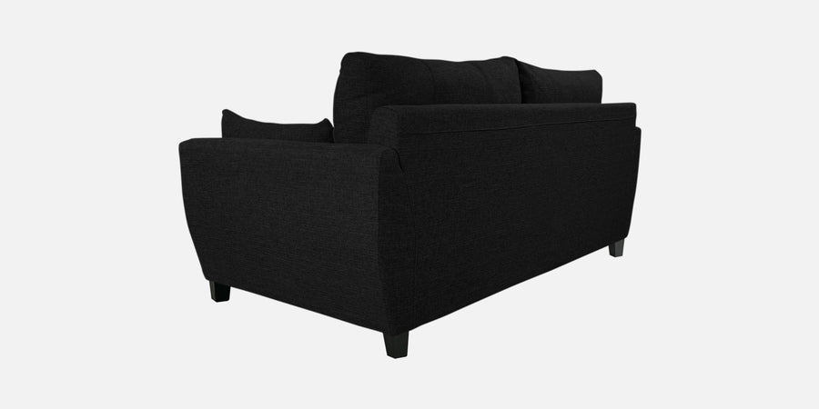 Mario Fabric 2 Seater Sofa In Zed Black Colour - Febonic Living
