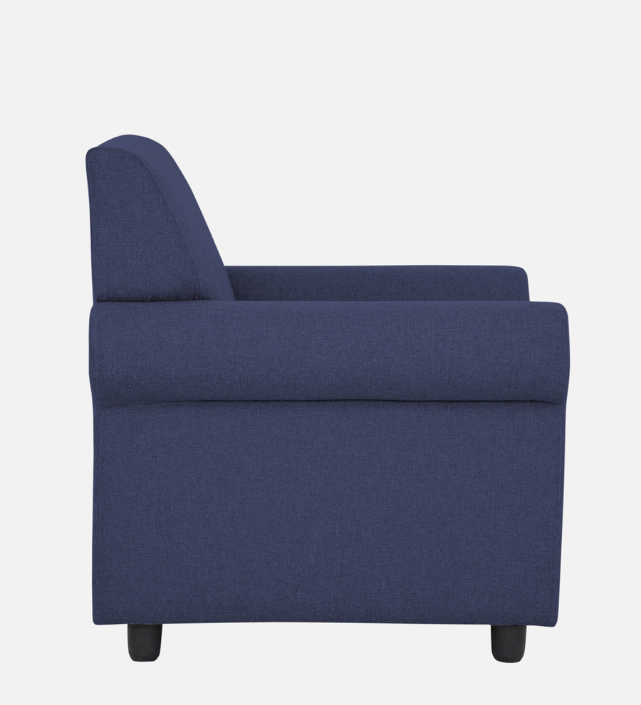 Ribby Fabric 1 Seater Sofa In Slate Blue Colour - Febonic Living