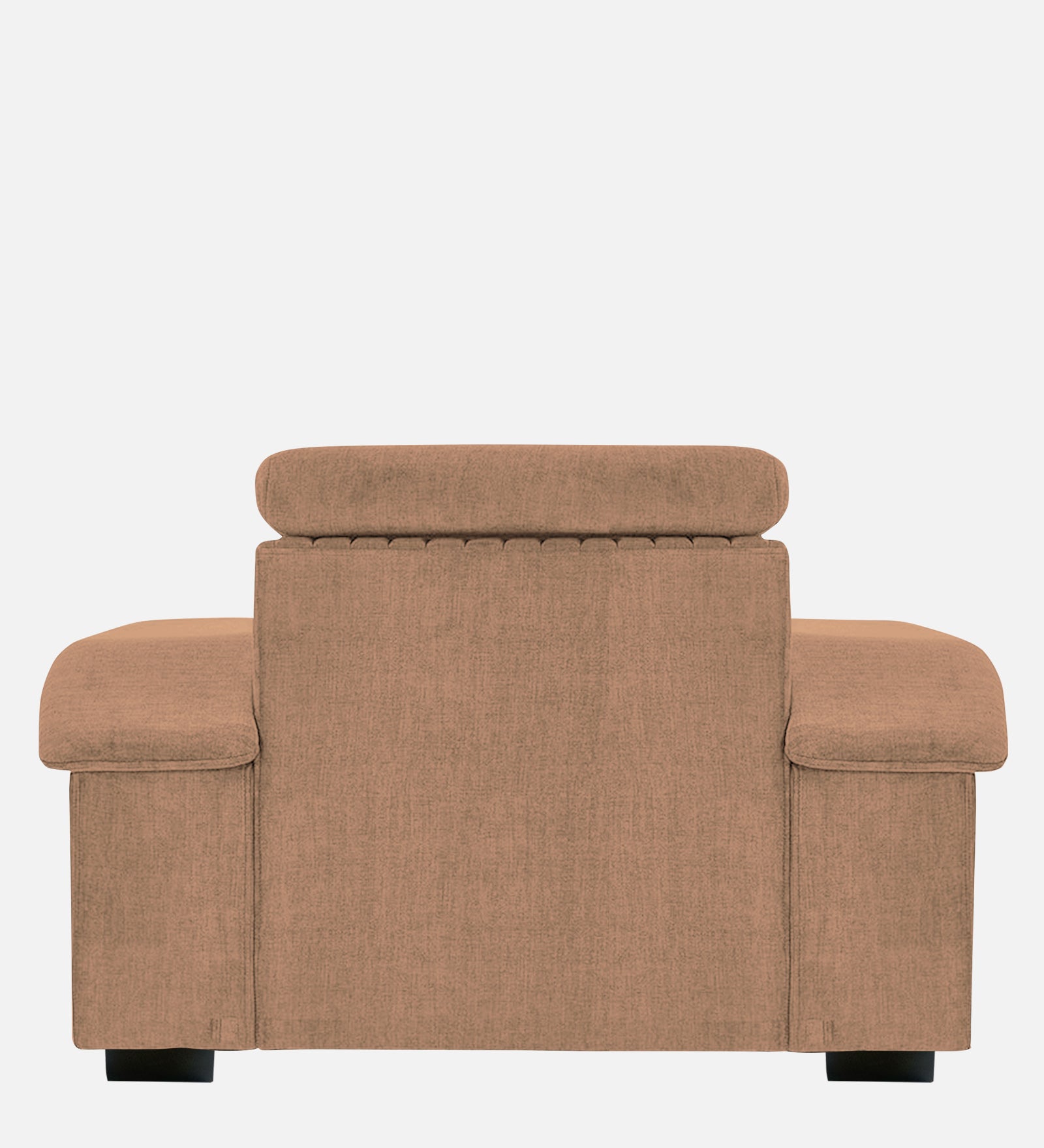 Draco Fabric 1 Seater Sofa In  Cosmic Beige Colour - Febonic Living