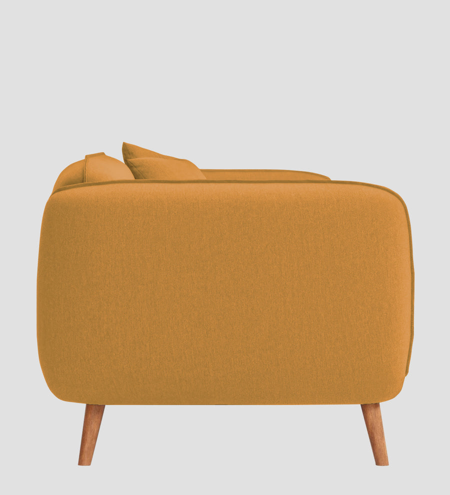 Zia Fabric 1 Seater Sofa In Corn Yellow Colour - Febonic Living