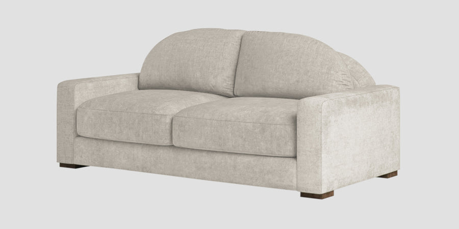 Dara Fabric 2 Seater Sofa In Ash Grey Colour - Febonic Living