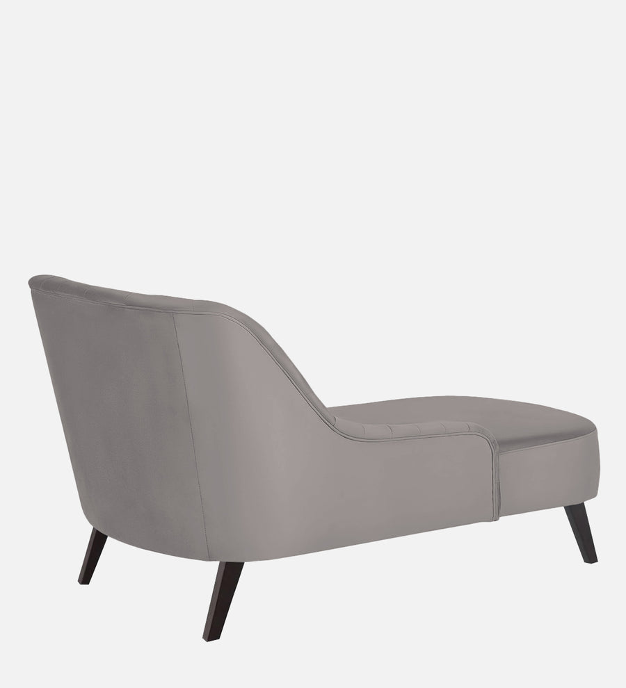 Flora Velvet Rhs Chaise Lounger In Pearl Grey Colour - Febonic Living