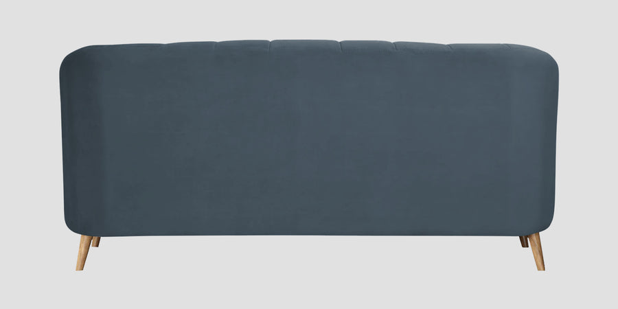 Kaylee Velvet 3 Seater Sofa In Oxford Blue Colour - Febonic Living