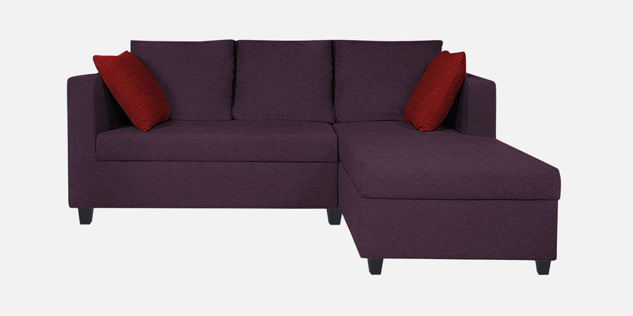 Nebula Fabric Lhs Sectional Sofa 2 Lounger In Greek Purple Colour - Febonic Living