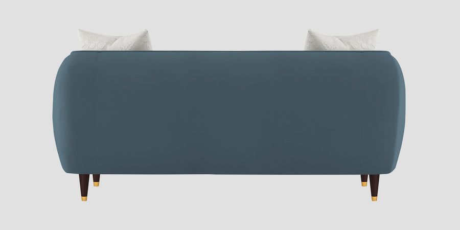 Hairo Velvet 2 Seater Sofa In Oxford Blue Colour - Febonic Living