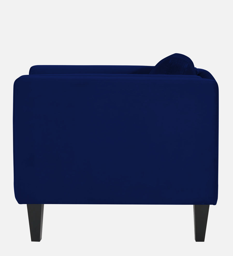 Jasper Velvet 1 Seater Sofa In Imperial Blue Colour - Febonic Living