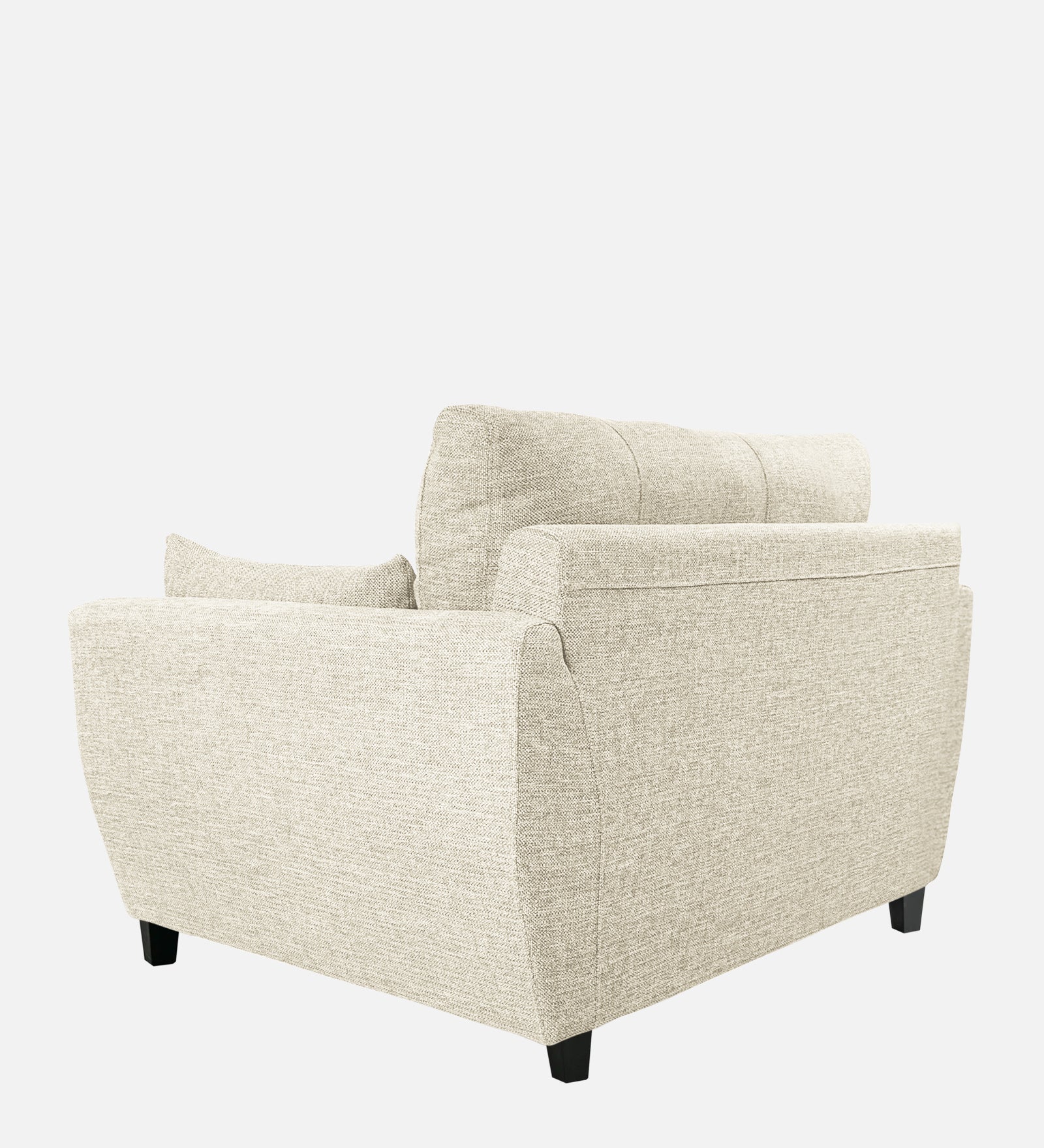 Mario Fabric 1 Seater Sofa in Ivory Cream Colour