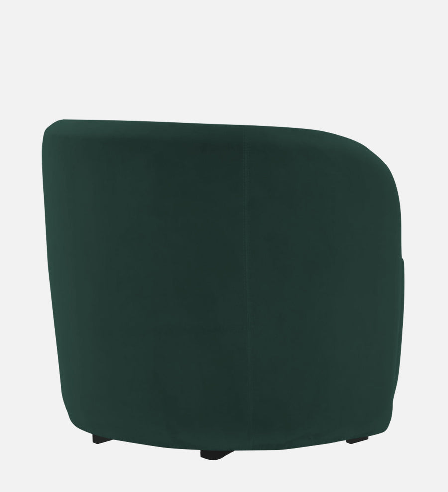 Lucky Velvet Lounge Chair In Forest Green Colour - Febonic Living
