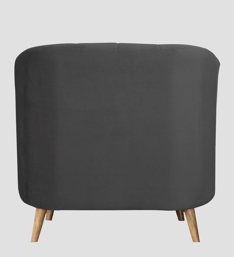 Kaylee Velvet 1 Seater Sofa In Davy Grey Colour - Febonic Living