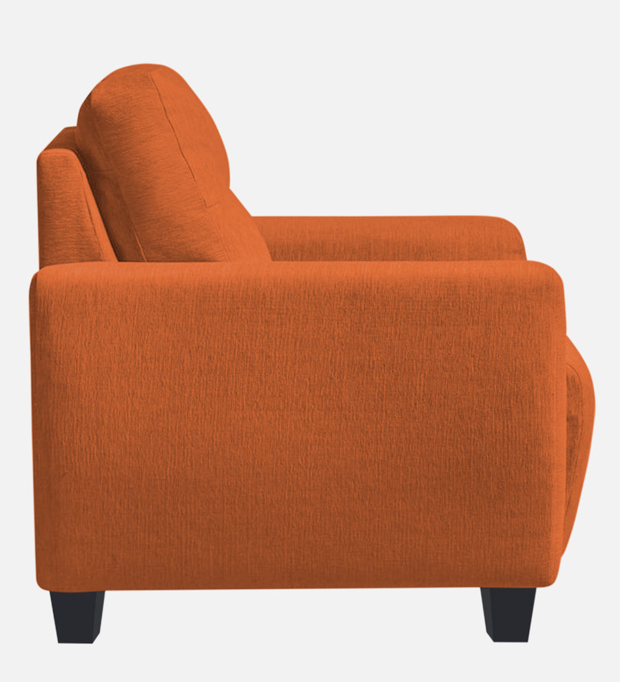 Bakadi Fabric 1 Seater Sofa In Vivid Orange Colour - Febonic Living