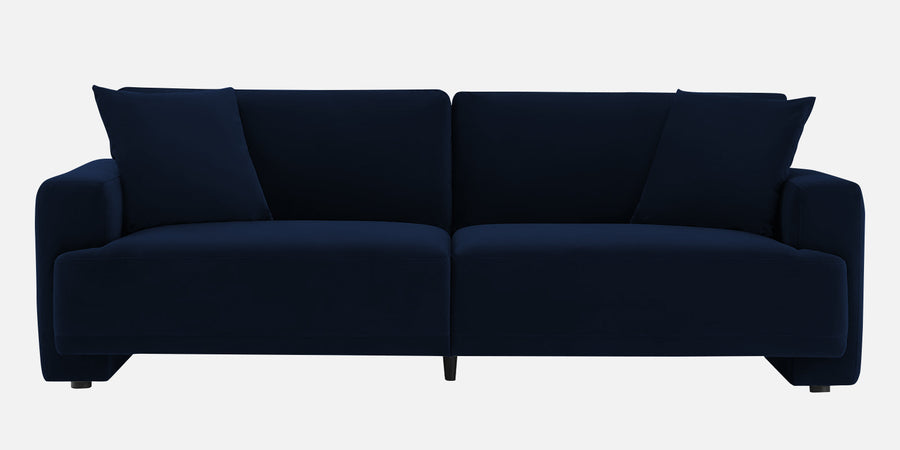 Kosta Velvet 3 Seater Sofa In Dark Blue Colour - Febonic Living