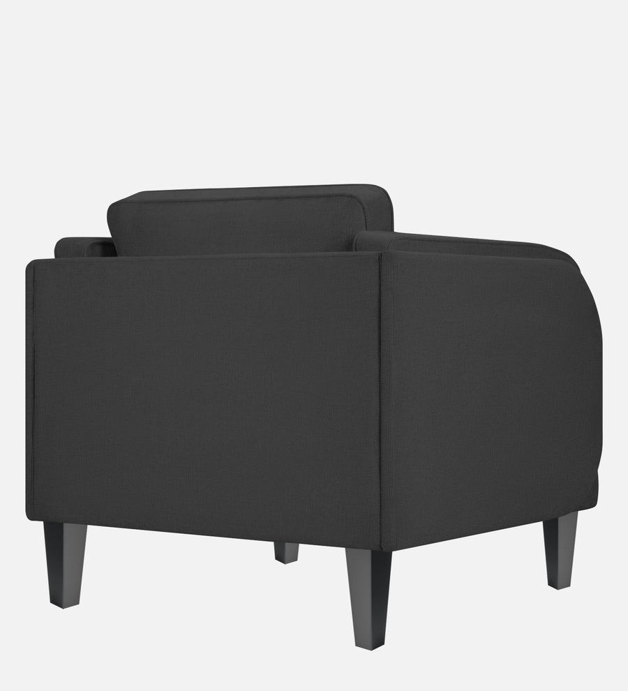 Siddy Fabric 1 Seater Sofa In Charcoal Grey Colour - Febonic Living