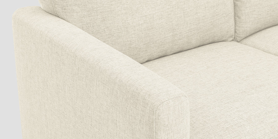 Romie Fabric Rhs Sectional Sofa 2 Lounger In Ivory Cream Colour - Febonic Living
