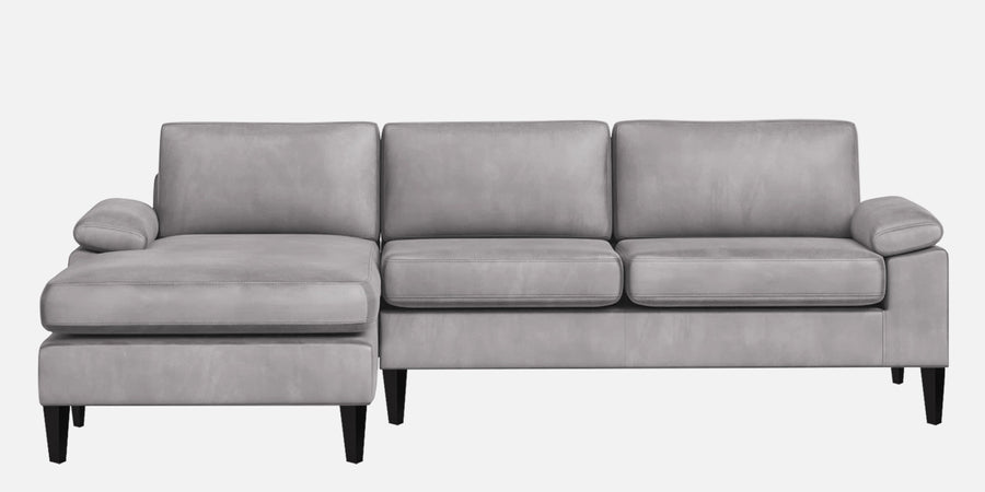 Vegas Velvet Rhs Sectional Sofa 3 Lounger In Concrete Grey Colour - Febonic Living
