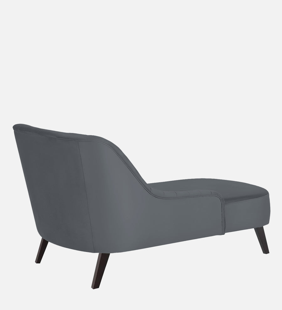 Flora Velvet Rhs Chaise Lounger In Pubble Grey Colour - Febonic Living
