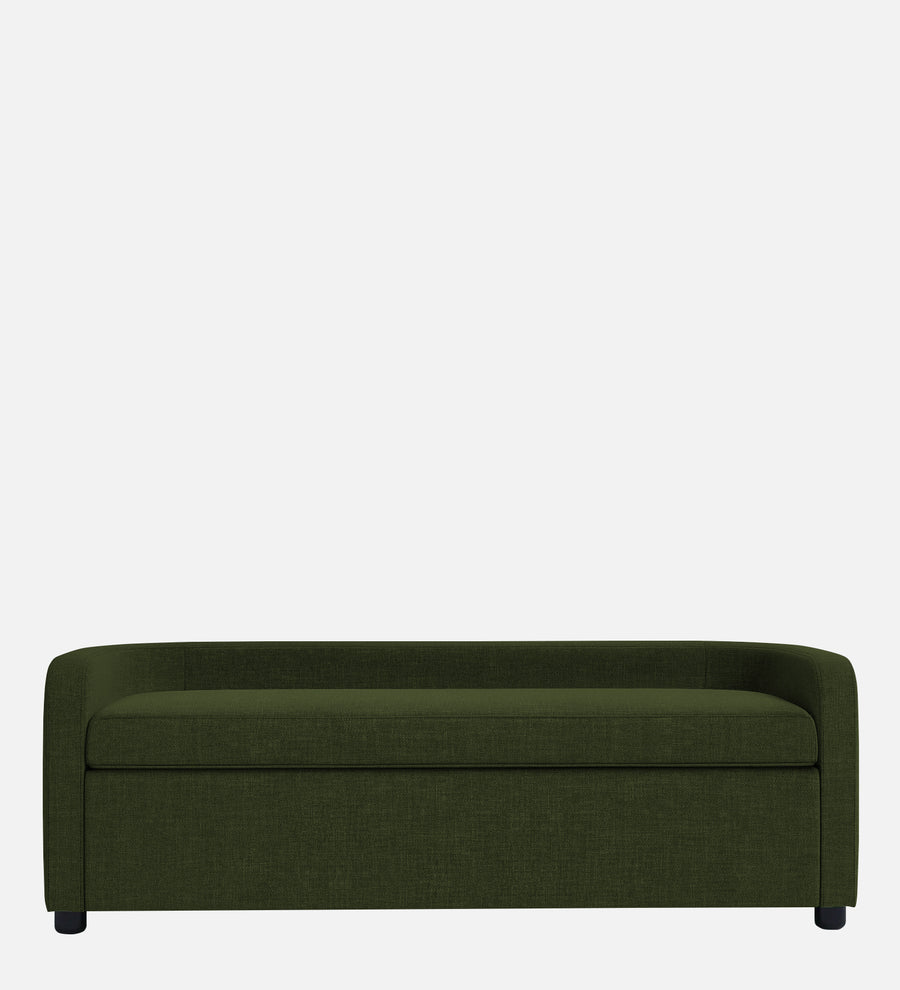 Cooper Fabric Storage Bench In Olive Green Colour - Febonic Living
