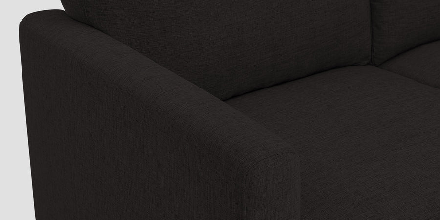 Romie Fabric Rhs Sectional Sofa 2 Lounger In Cara Brown Colour - Febonic Living