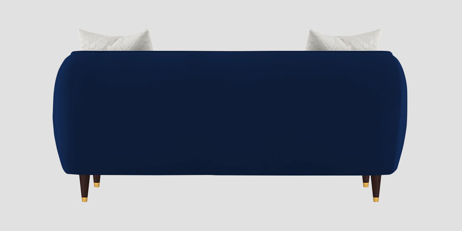 Hairo Velvet 2 Seater Sofa In Imperial Blue Colour - Febonic Living