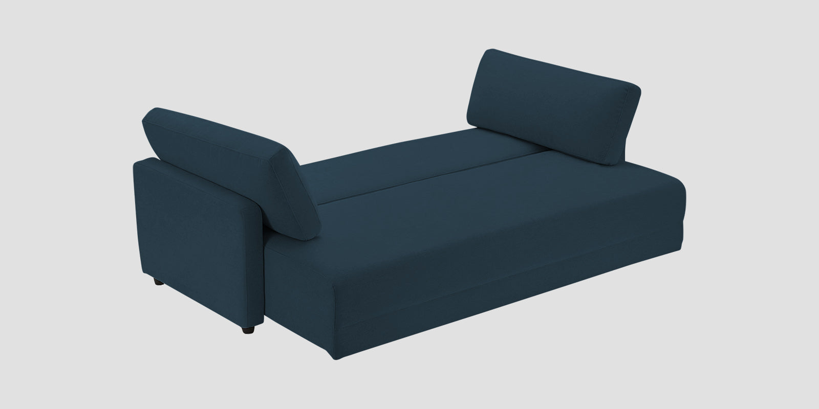 Leora Fabric 3 Seater Convertible Sofa Cum Bed In Cool Blue Colour - Febonic Living