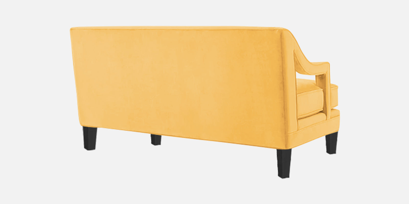 Daffy Velvet 2 Seater Sofa In Turmeric Yellow Colour