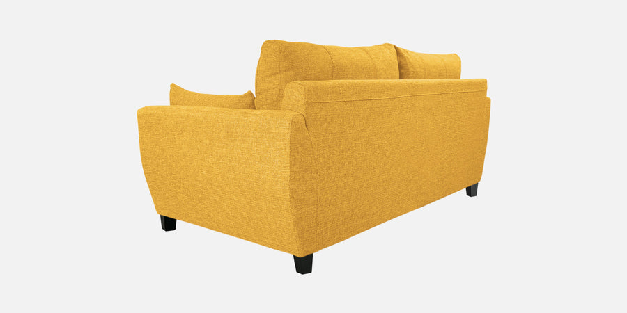 Mario Fabric 2 Seater Sofa In Bold Yellow Colour - Febonic Living