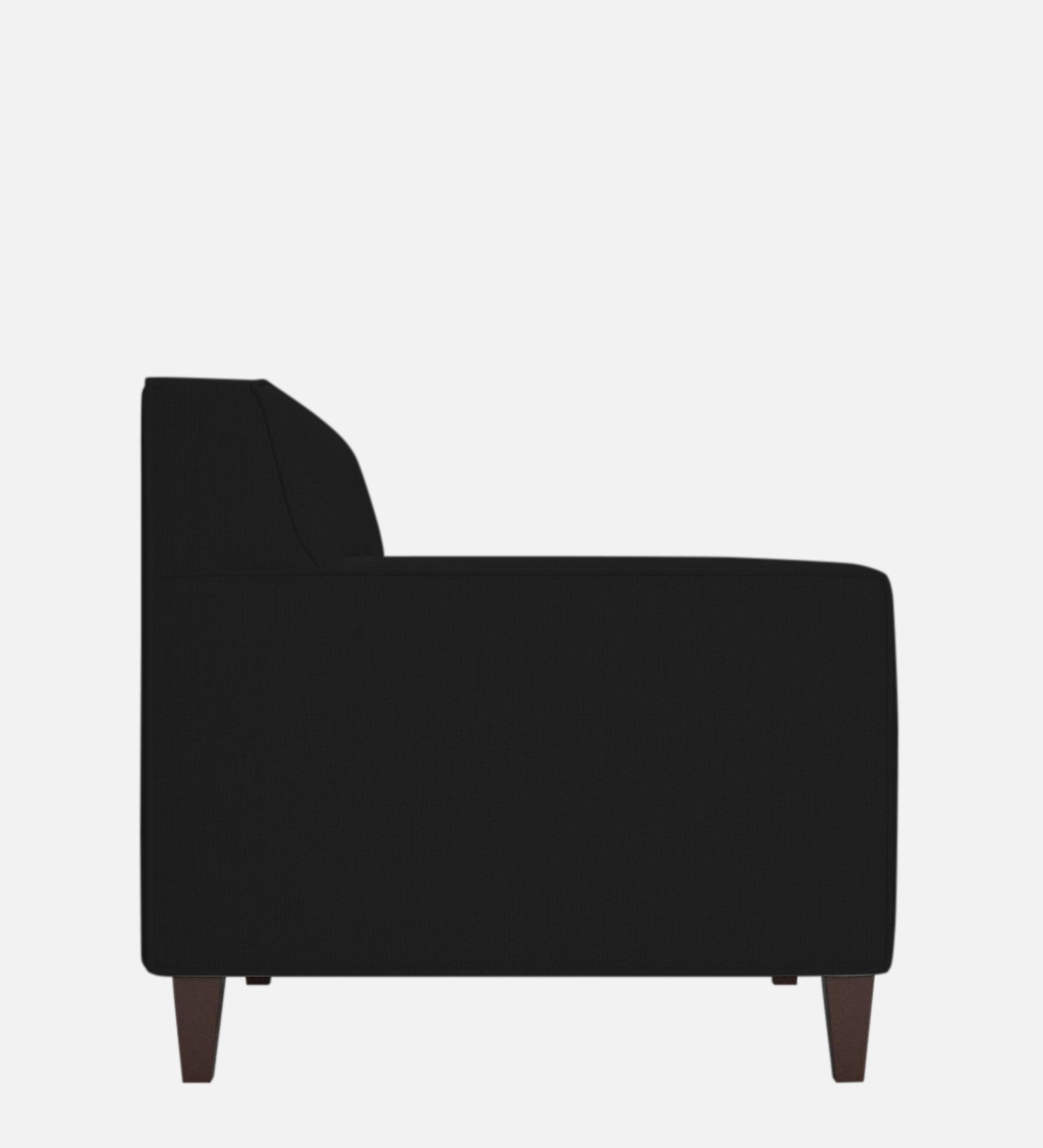 Miller Fabric 1 Seater Sofa in Zed Black Colour