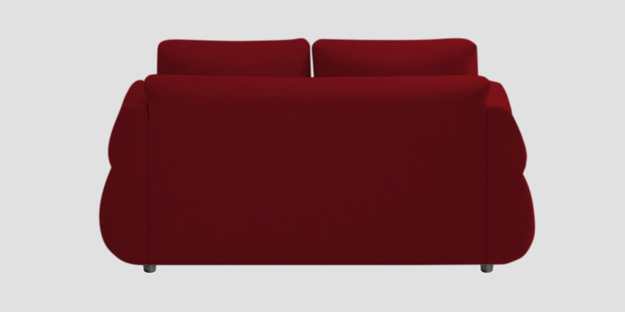 Jack Fabric 2 Seater Sofa In Ruby Red Colour - Febonic Living