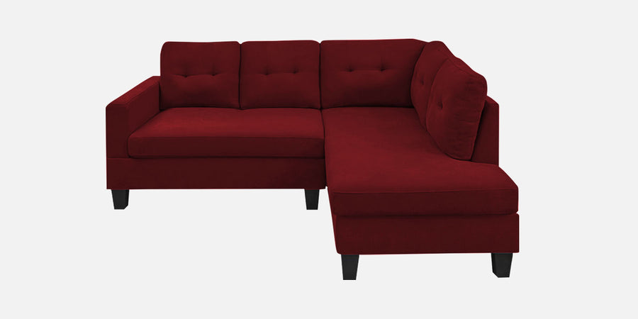 Thomas Fabric Lhs Sectional Sofa 2 Lounger In Blood Maroon Colour - Febonic Living