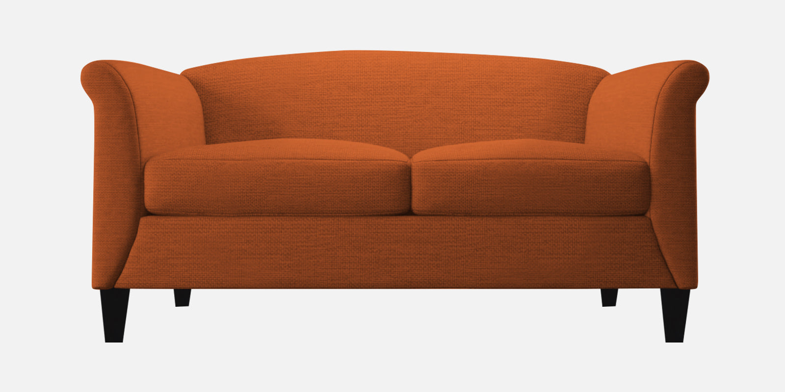 Kimber Fabric 2 Seater Sofa in Vivid Orange Colour