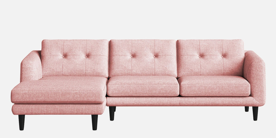 Natasha Velvet Rhs Sectional Sofa 3 Lounger In Millennial Pink Colour - Febonic Living