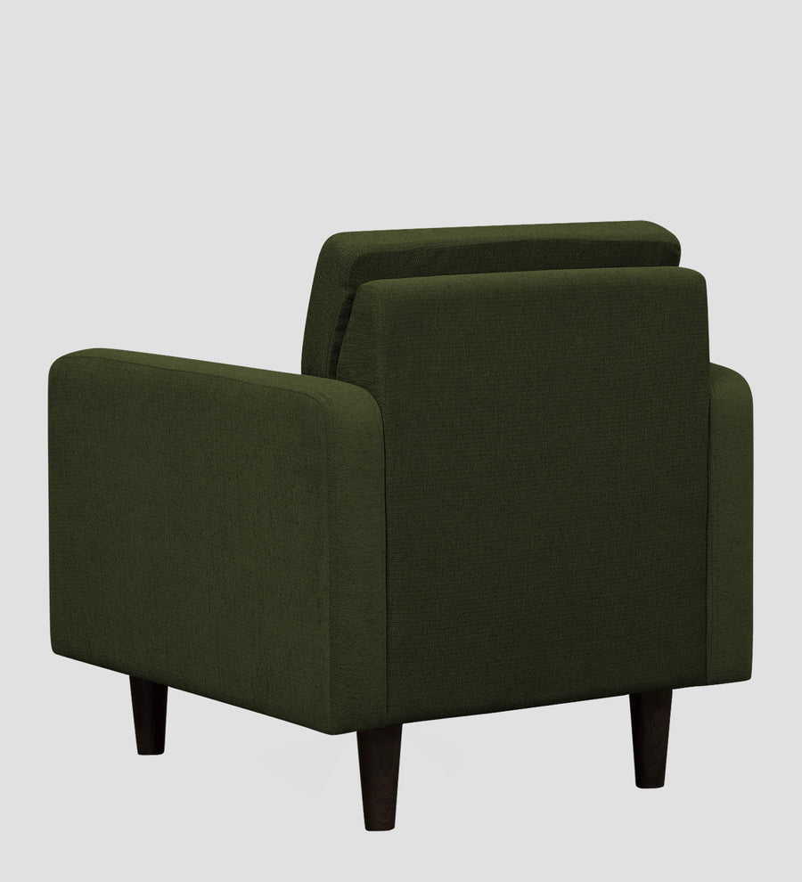 Noha Fabric 1 Seater Sofa In Olive Green Colour - Febonic Living