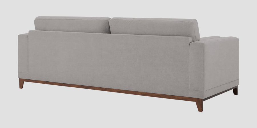 Esha Fabric 3 Seater Sofa In Silver Grey Colour - Febonic Living