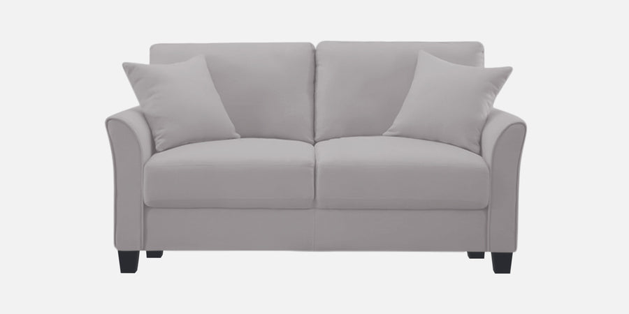 Daroo Velvet 2 Seater Sofa In Concrete Grey Colour - Febonic Living