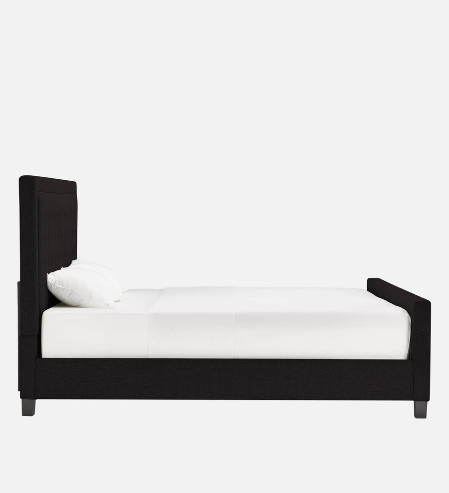 Kaster Fabric Upholstered Queen Size Bed In Cara Brown Colour - Febonic Living