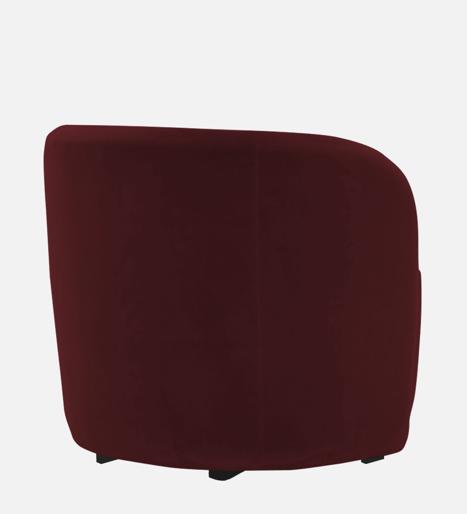 Hazel Velvet Wing Chair in Blood Maroon Colour