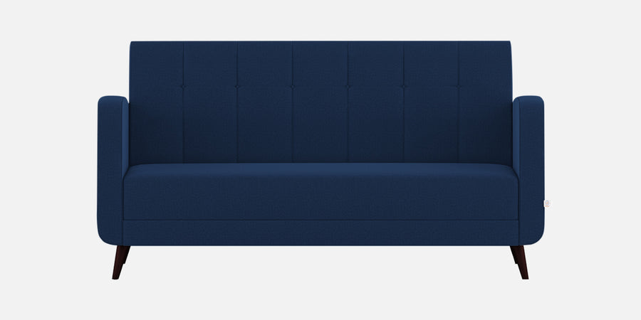 Wiki Velvet 3 Seater Sofa In Imperial Blue Colour - Febonic Living