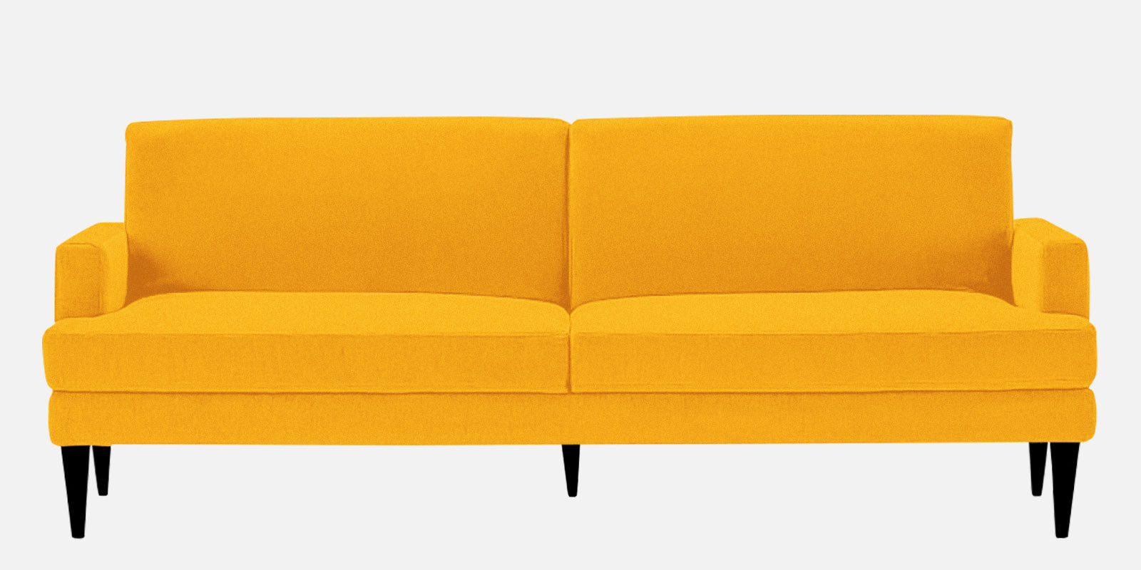 Zoya Fabric 3 Seater Convertable Sofa Cum Bed in Bold Yellow Colour