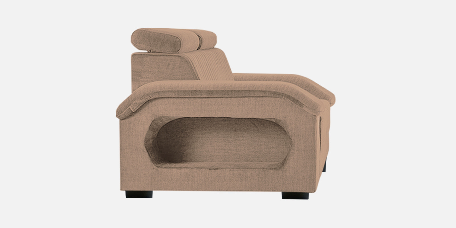 Draco Fabric 2 Seater Sofa In Cookie Beige Colour