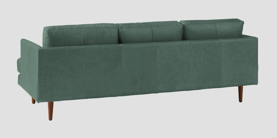 Sterio Leatherette 3 Seater Sofa In Mint Green Colour - Febonic Living