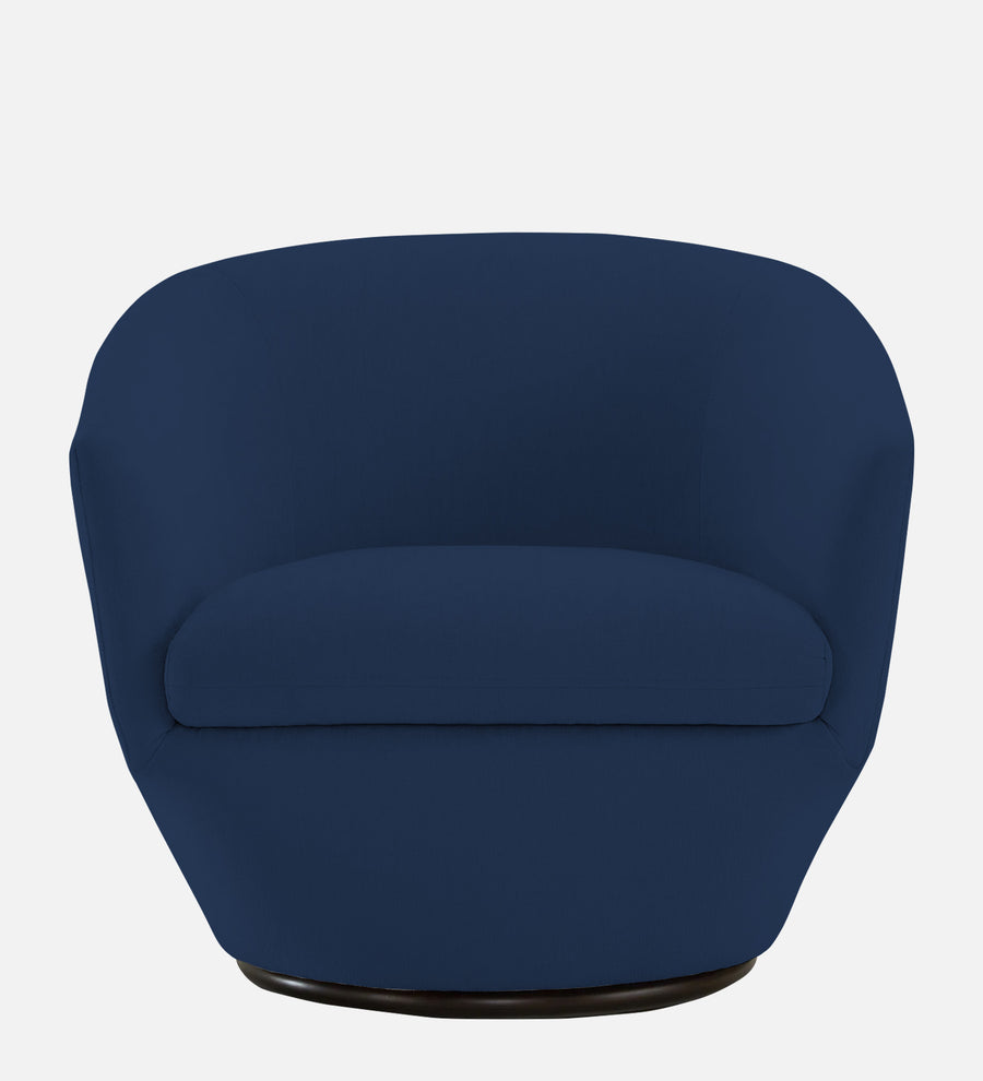 Haddie Velvet Swivel Chair In Imperial Blue Colour - Febonic Living