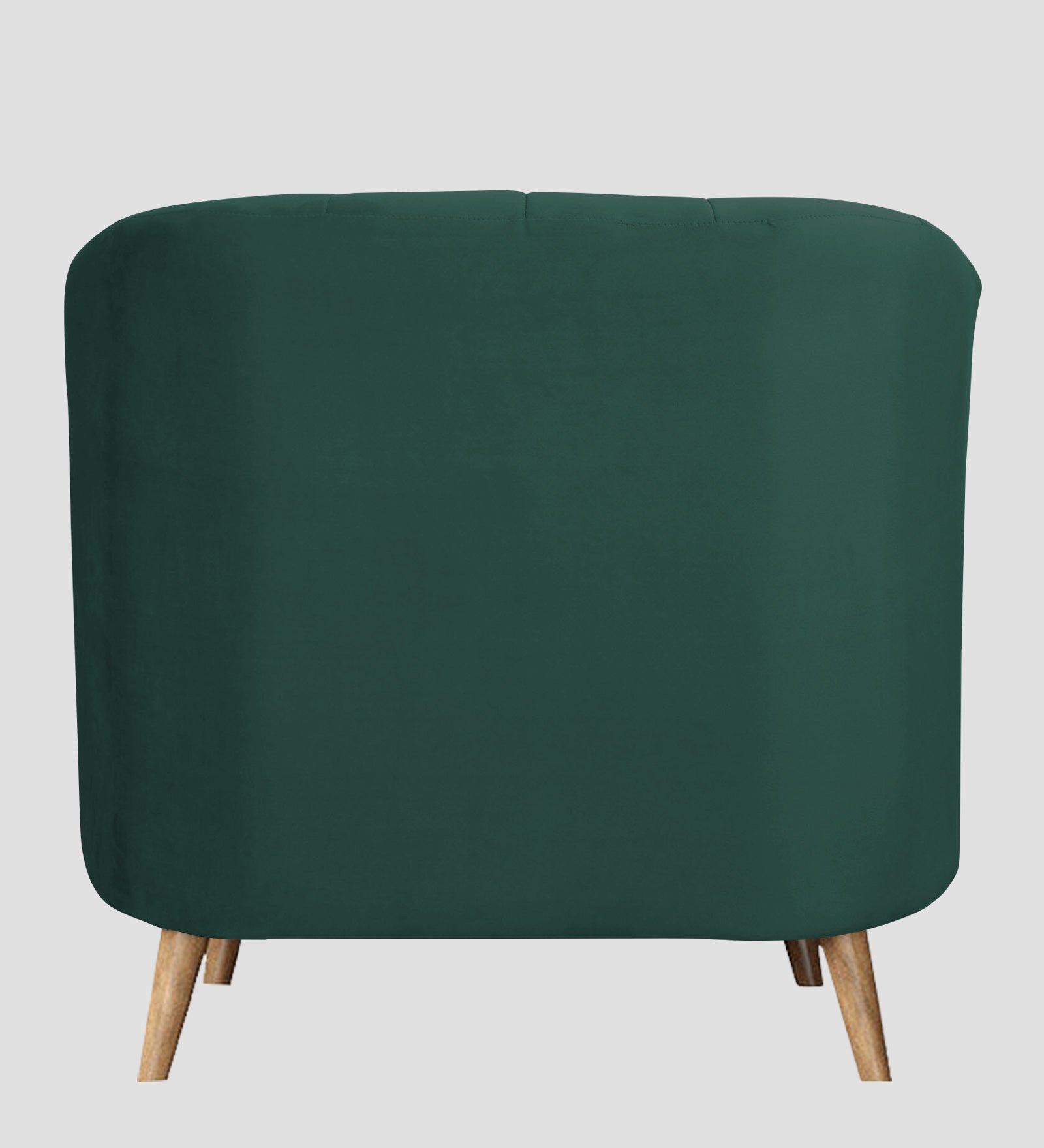 Nancy Velvet 1 Seater Sofa in Amazon Green Colour