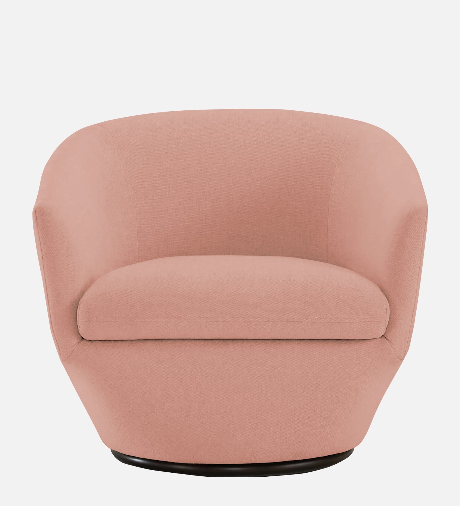 Haddie Velvet Swivel Chair in Blush Pink Colour