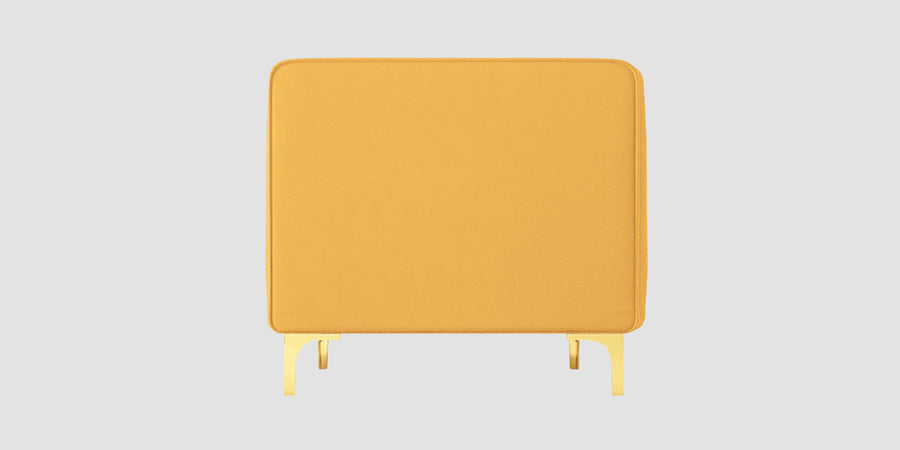 Saban Velvet 2 Seater Sofa In Turmeric Yellow Colour - Febonic Living