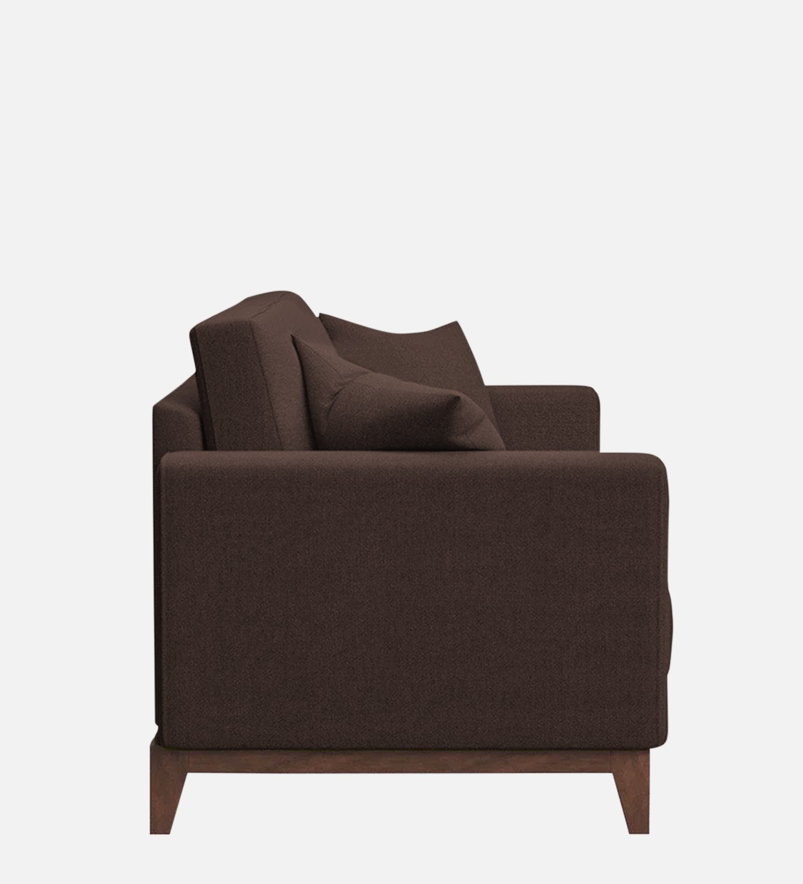 Luca Fabric 1 Seater Sofa in Caramel Brown Colour