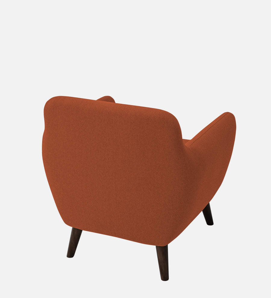 Goofy Fabric 1 Seater Sofa In Royal Orange Colour - Febonic Living