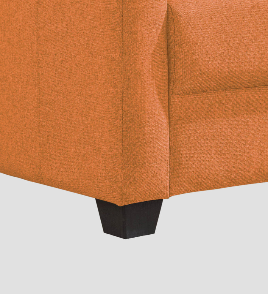 Devo Fabric 1 Seater Sofa In Dark Orange Colour - Febonic Living