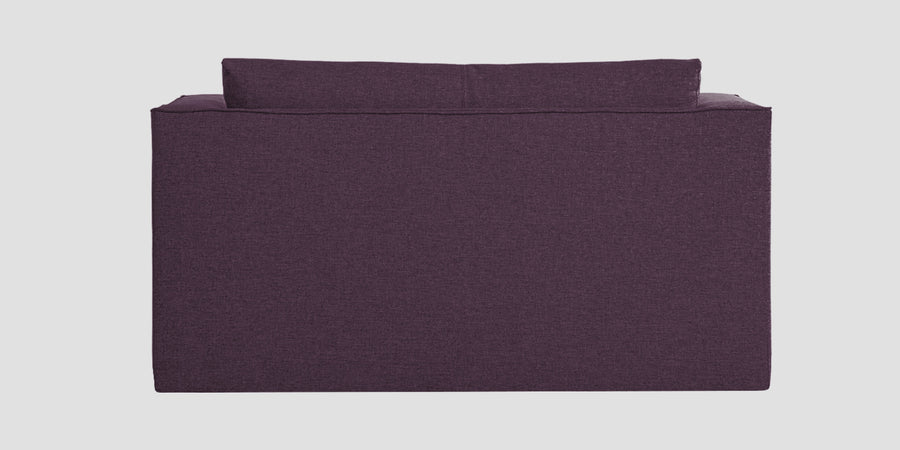 Kenia Fabric 2 Seater Foldable Sofa Cum Bed In Greek Purple Colour - Febonic Living