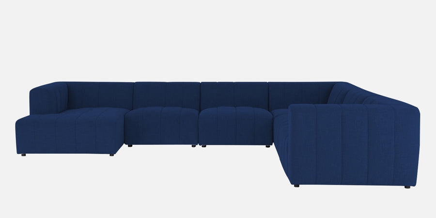 Damo Fabric Rhs 8 Seater Corner Sofa In Royal Blue Colour - Febonic Living