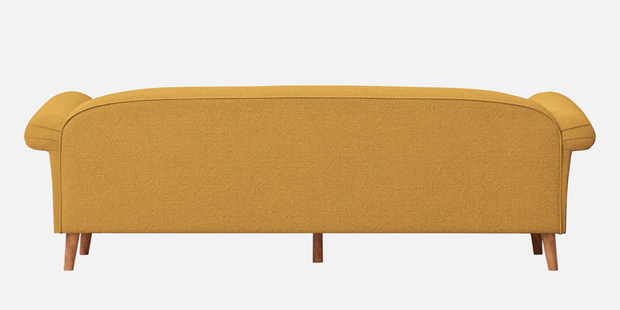 Barber Fabric 3 Seater Sofa In Corn Yellow Colour - Febonic Living